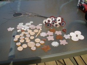 My collection of Sculpey buttons and stems