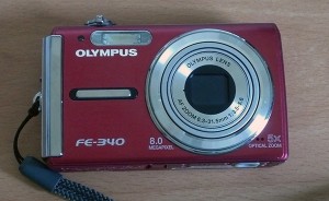 My cute little red Olympus camera