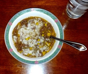 Ground Beef and Corn Chowder