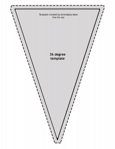 36 degree triangle template