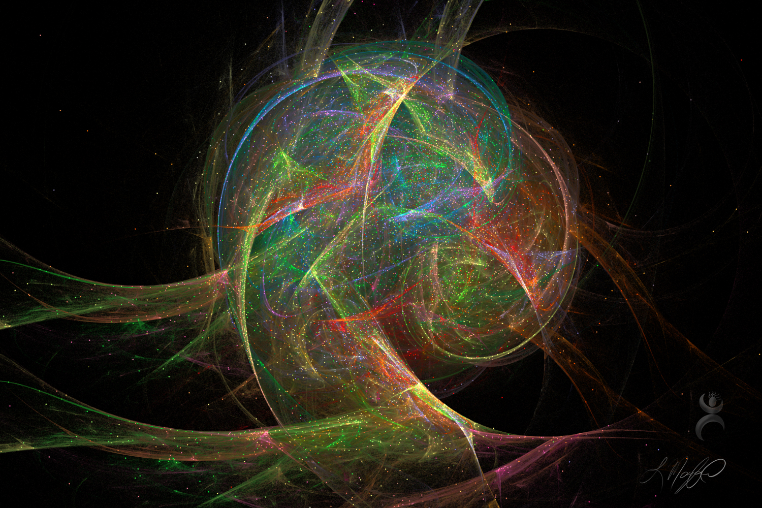 "Beautiful Chaos", created with Apophysis 7X