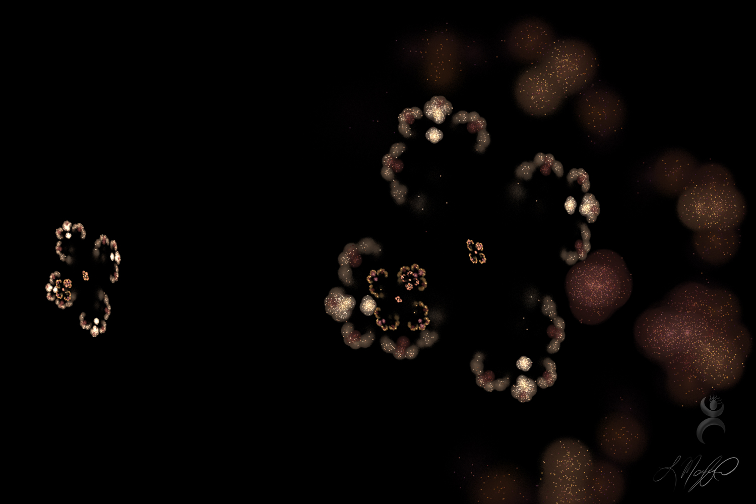 "Infinite Bokeh", created with Apophysis 7X