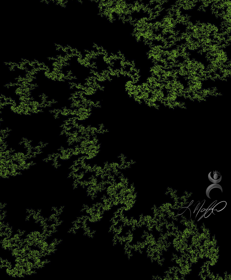 "Fractal Foliage", created with Fractal Designer (Android app)